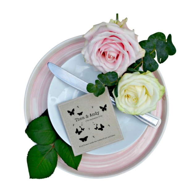 Personalised Wild Flower Favours  - set of 50